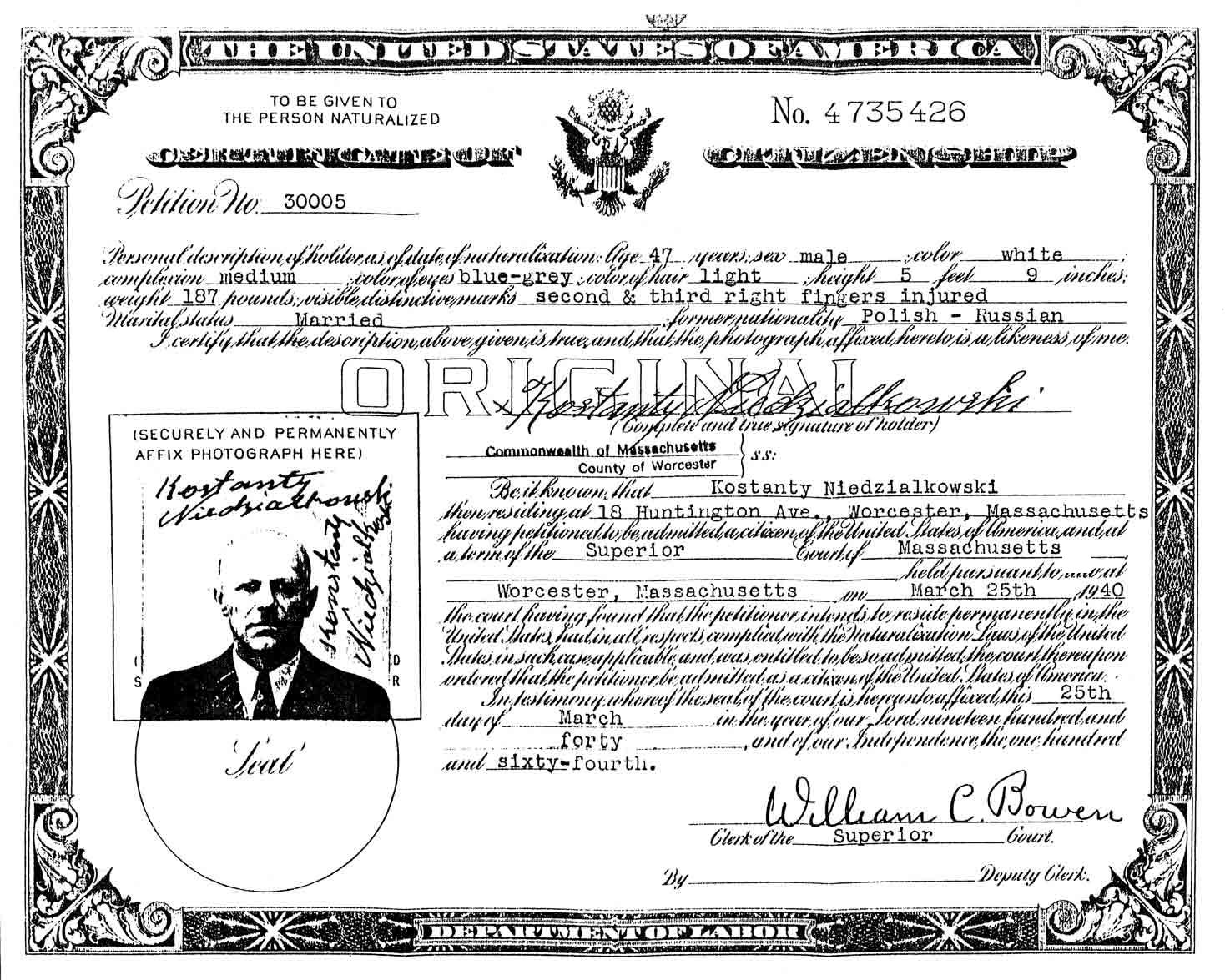 Certificate Of Citizenship