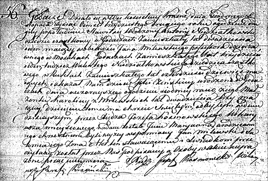 The Birth and Baptismal Record of Maryanna Niedzialkowska - 1832
