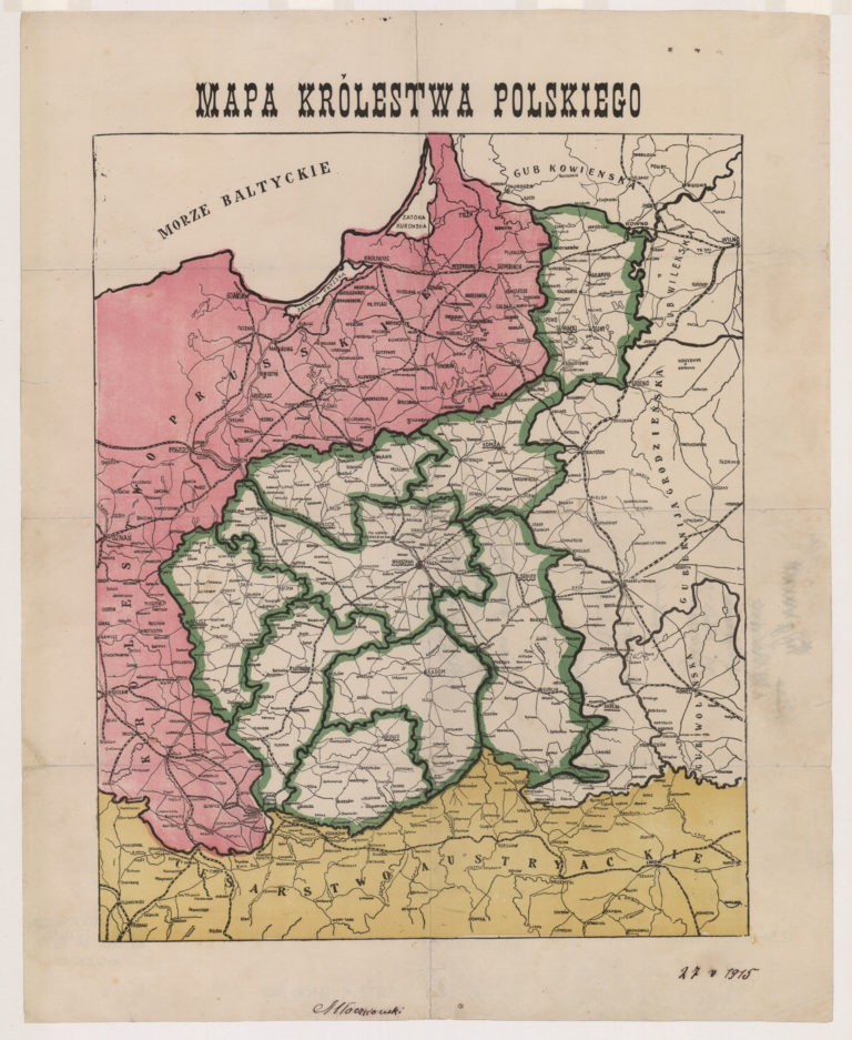 Administrative Structure of the Congress Kingdom of Poland 1845-1918