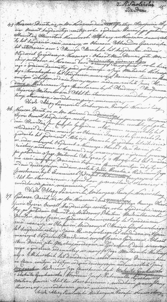 The Birth and Baptismal Record of Wojciech Niedziałkowski -1836