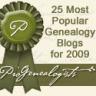 Top 25 Genealogy Blogs 2009