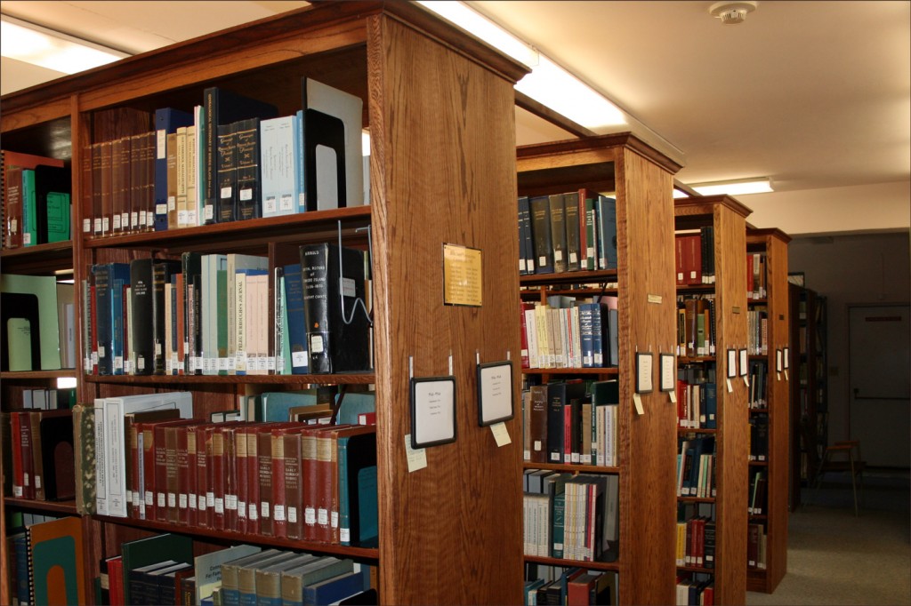 Stacks at the Sahyun Library