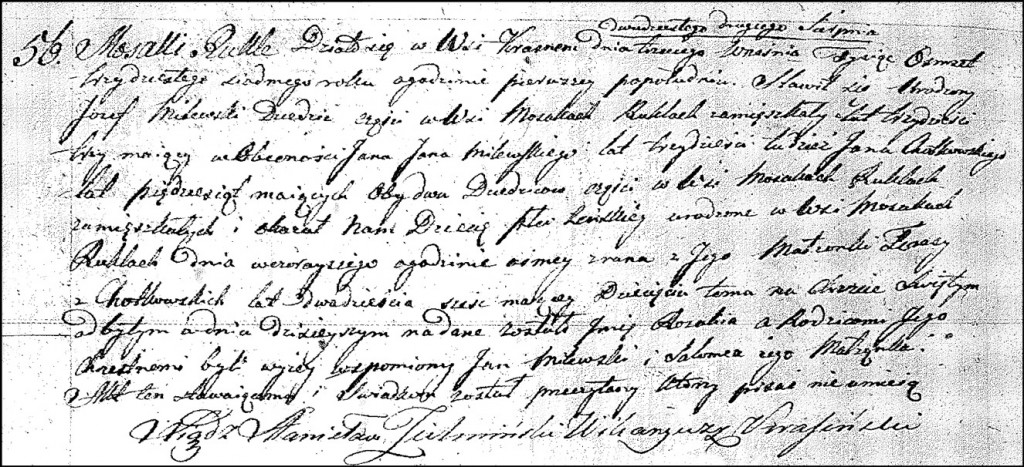 The Birth and Baptismal Record of Rozalia Milewska - 1837