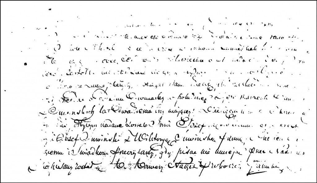 The Birth and Baptismal Record of Józef Milewski - 1847