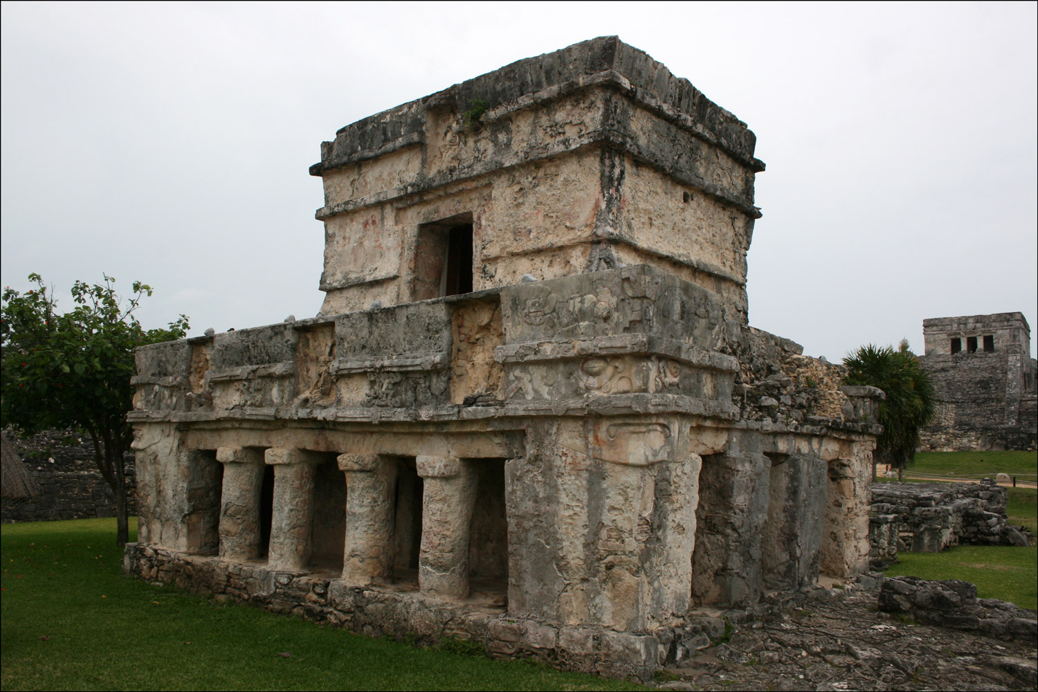 The Temple of the Frescos and the Great Palace in Tulum in Quintana Roo,  Mexico | Steve's Genealogy Blog
