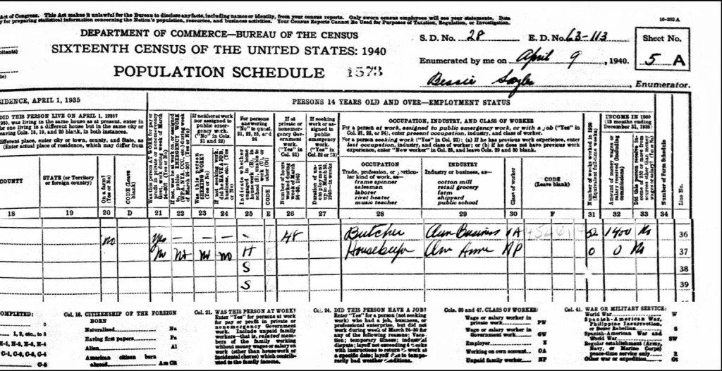 The August Lather Household In The 1940 United States Federal Census ...