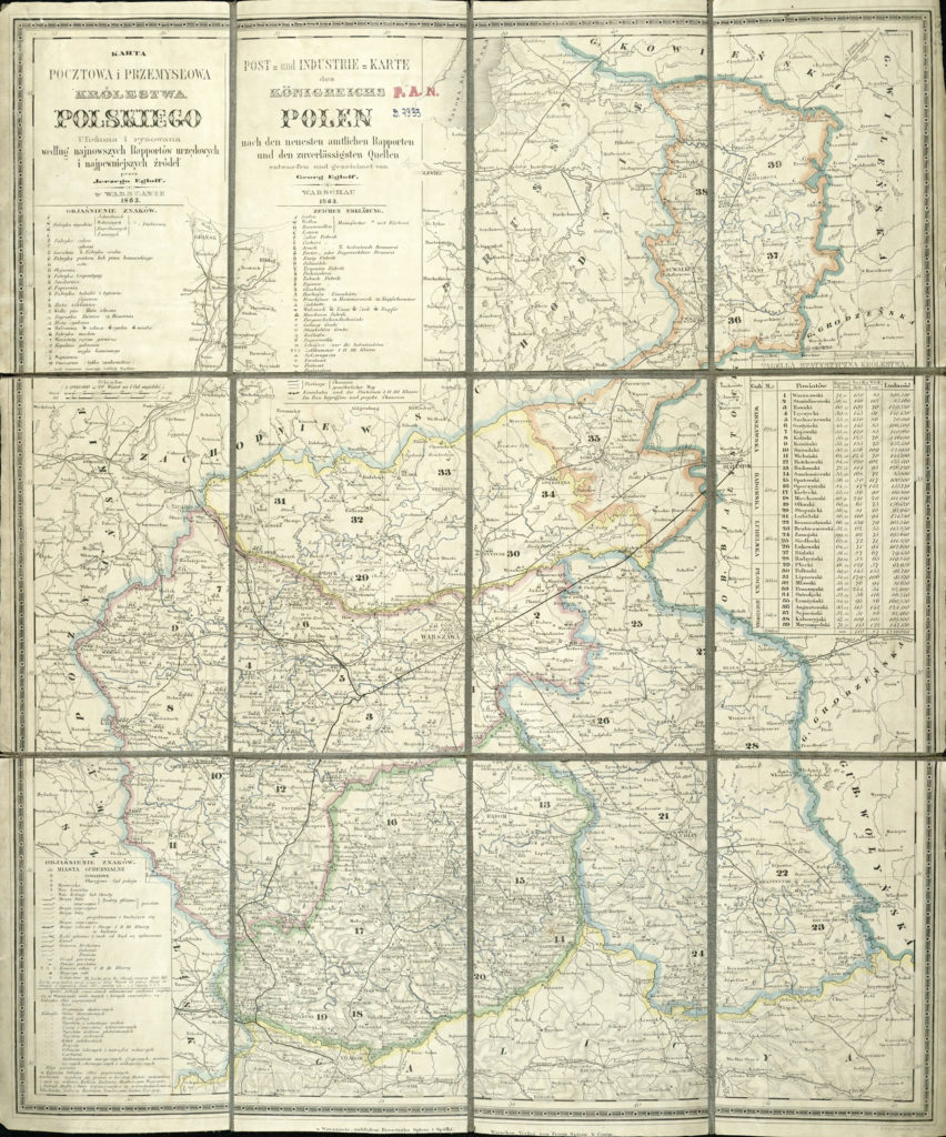 Administrative Structure of the Congress Kingdom of Poland 1845-1918