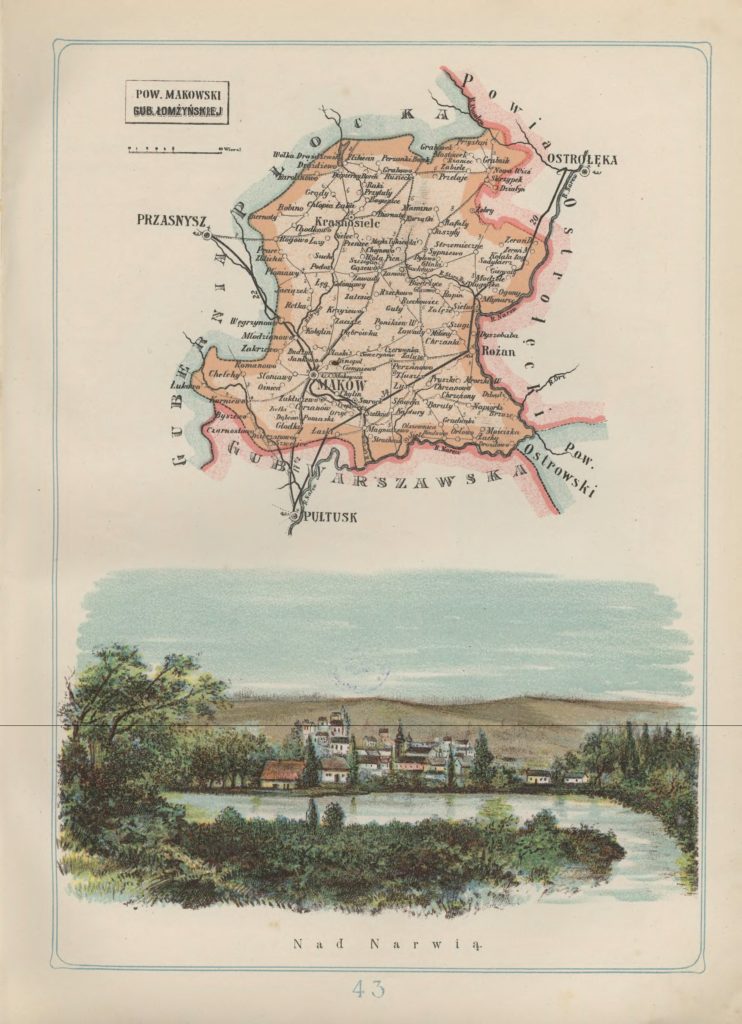 Maków Powiat in the Łomża Gubernia - 1907